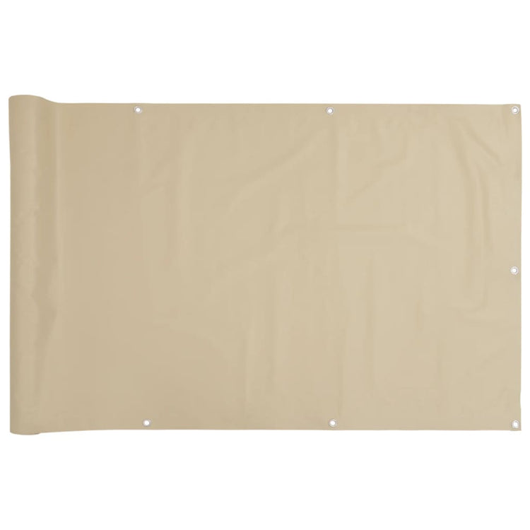 Vidaxl Balkon Bildschirm 90x300 cm Oxford Stoff Beige