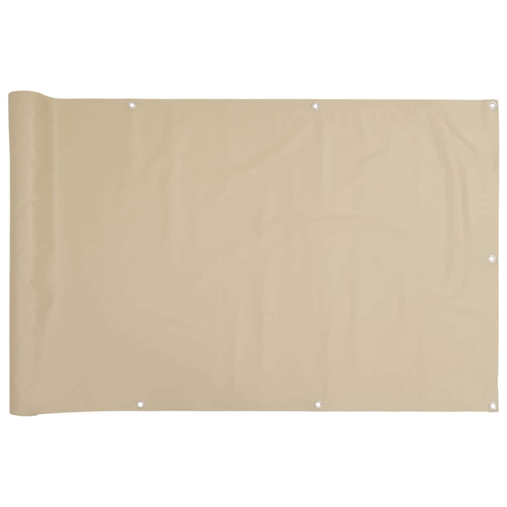 Vidaxl Balkon Bildschirm 120x400 cm Oxford Stoff Beige