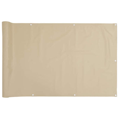Vidaxl Balkon Bildschirm 120x400 cm Oxford Stoff Beige