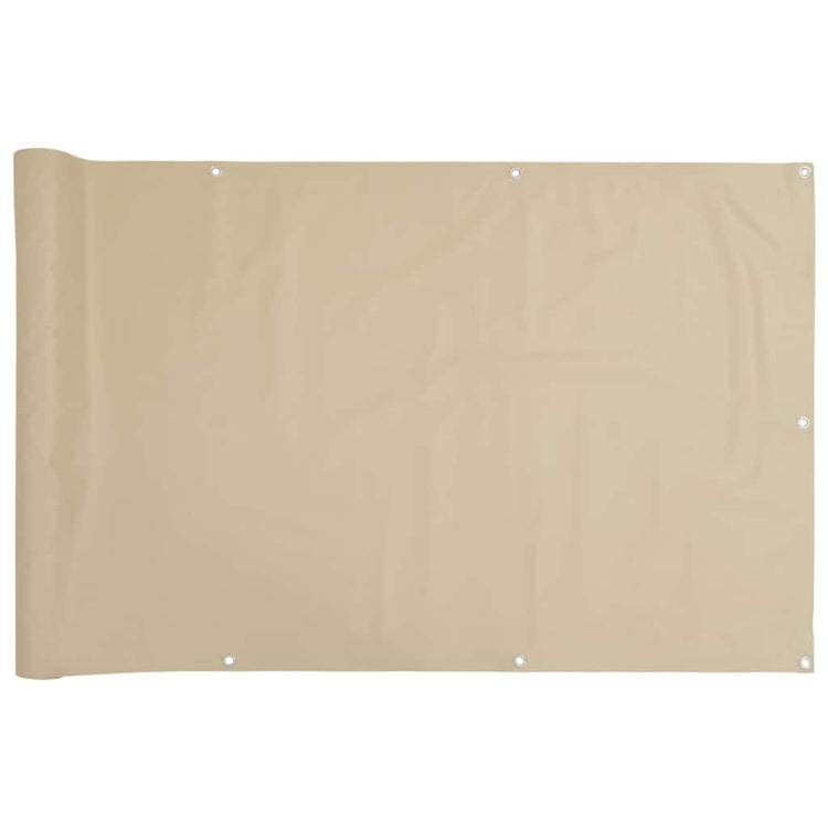 Vidaxl Balkon Bildschirm 120x400 cm Oxford Stoff Beige