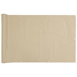 Vidaxl Balkon Bildschirm 120x600 cm Oxford Stoff Beige - afbeelding 2