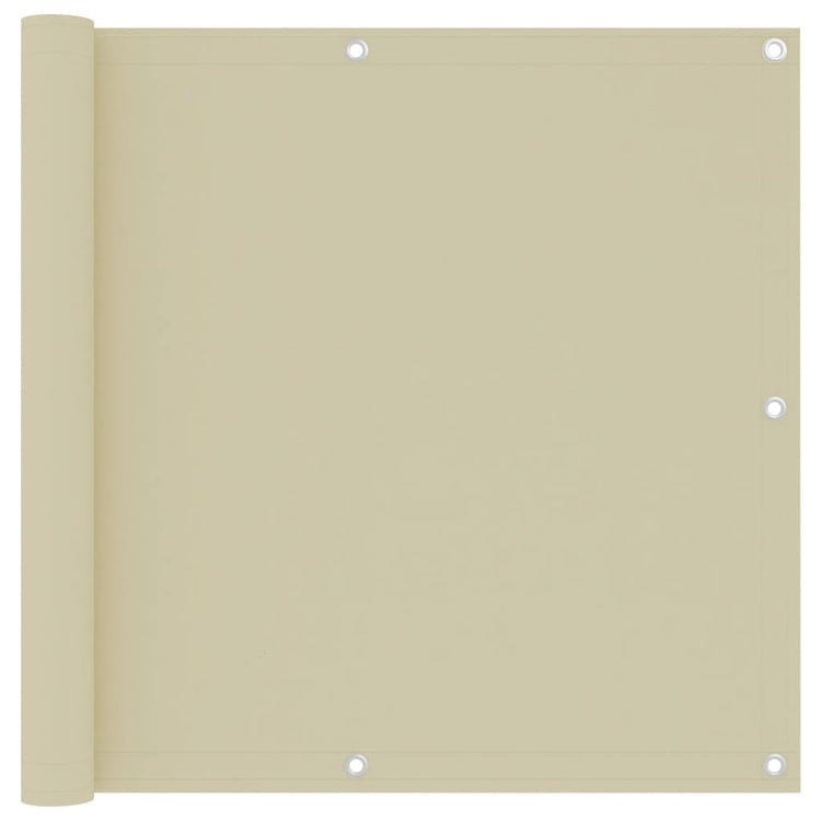Vidaxl Balkon Bildschirm 90x300 cm Oxford Fabric Crème