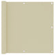 Vidaxl Balkon Bildschirm 90x300 cm Oxford Fabric Crème