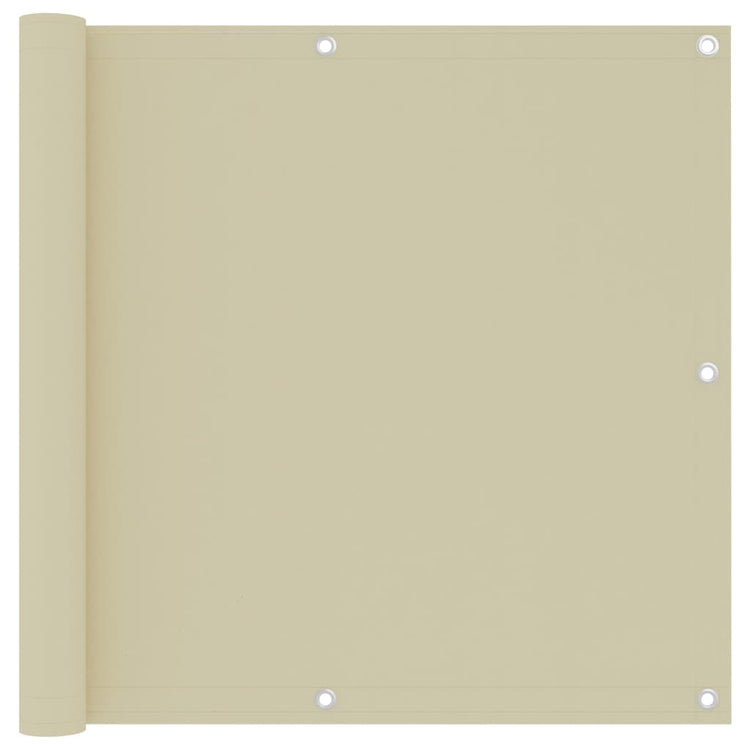 Vidaxl Balkon Bildschirm 90 x 500 cm Oxford Stoffcrème
