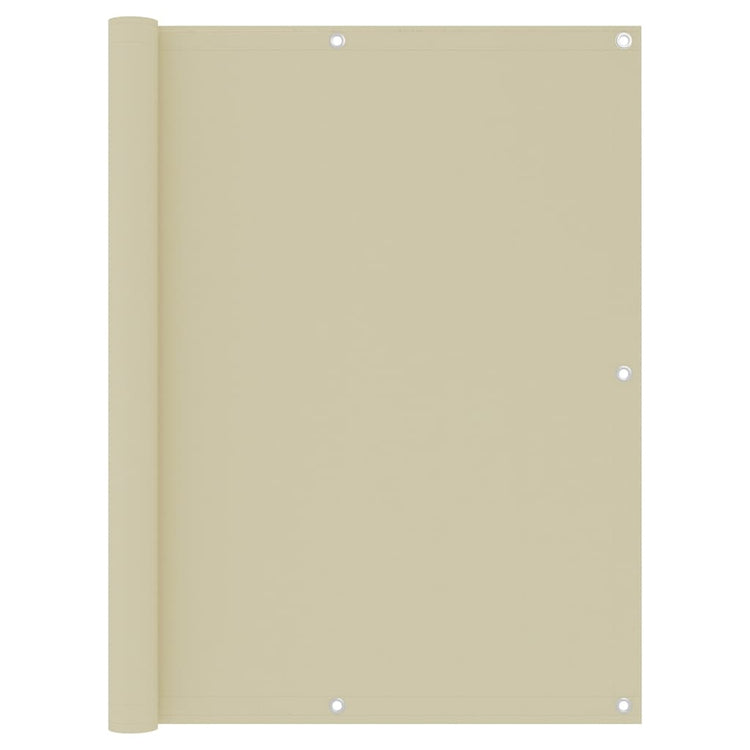 VIDAXL -Balkon -Bildschirm 120x300 cm Oxford Stoffcrème
