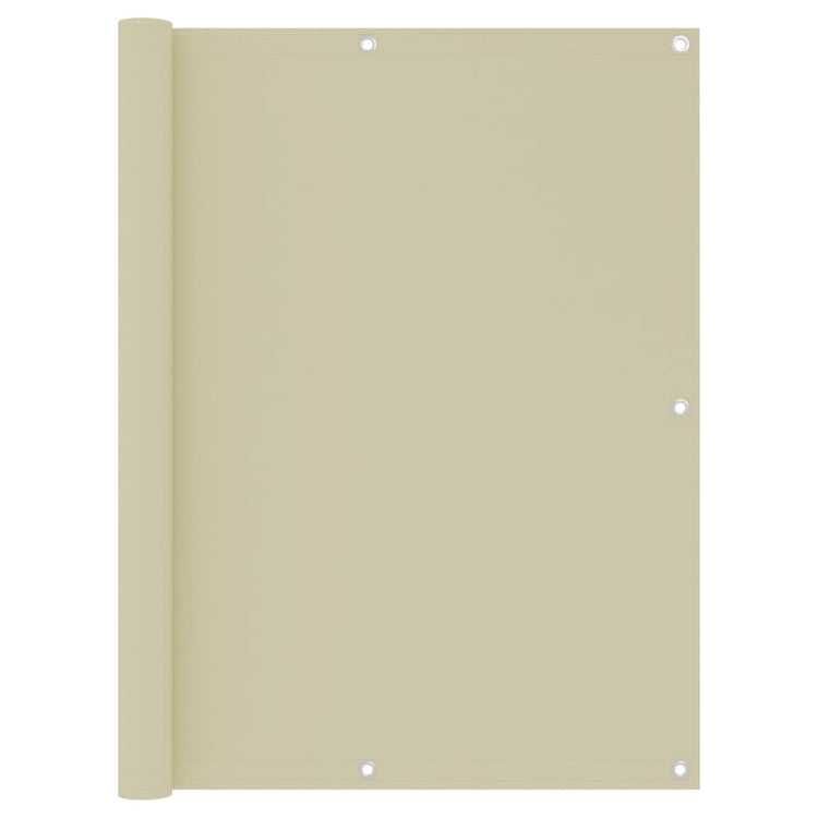 Vidaxl Balkon Bildschirm 120x400 cm Oxford Stoffcrème