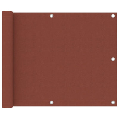 Vidaxl Balkon Bildschirm 75x700 cm Oxford Fabric Terrakotta