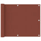 Vidaxl Balkon Bildschirm 75x700 cm Oxford Fabric Terrakotta