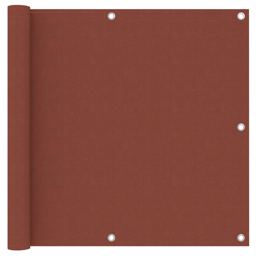 Vidaxl Balkon Bildschirm 90 x 500 cm Oxford Fabric Terrakotta