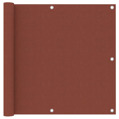 Vidaxl Balkon Bildschirm 90 x 500 cm Oxford Fabric Terrakotta