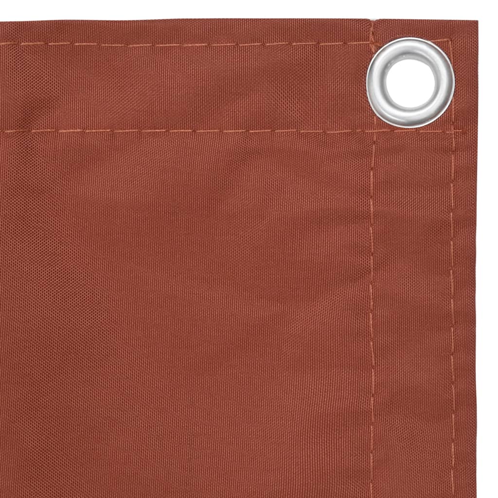 Vidaxl Balkon Bildschirm 90 x 500 cm Oxford Fabric Terrakotta