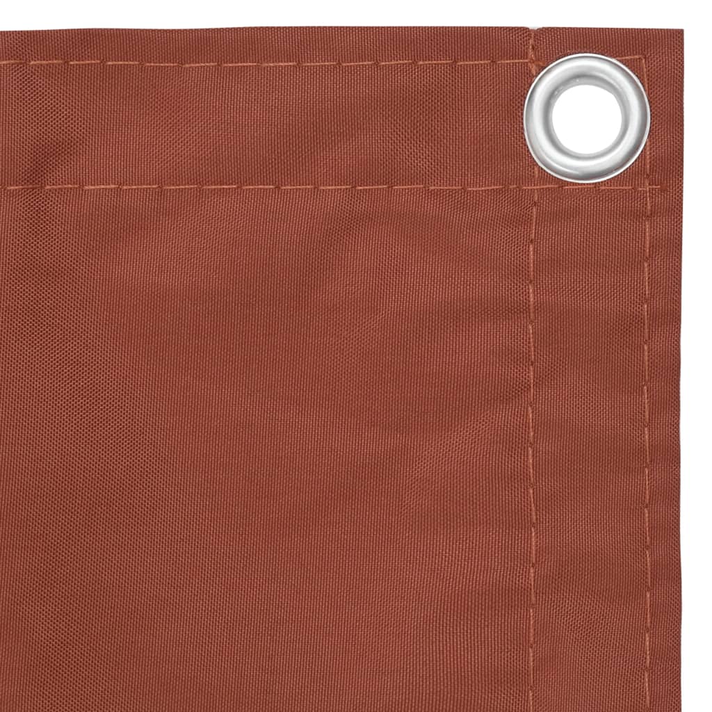 Vidaxl Balkon Bildschirm 120x600 cm Oxford Fabric Terrakotta