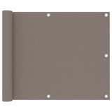 Vidaxl Balkon Bildschirm 75x300 cm Oxford Stofftaupe - afbeelding 1
