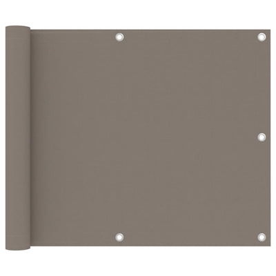 Vidaxl Balkon Bildschirm 75x300 cm Oxford Stofftaupe