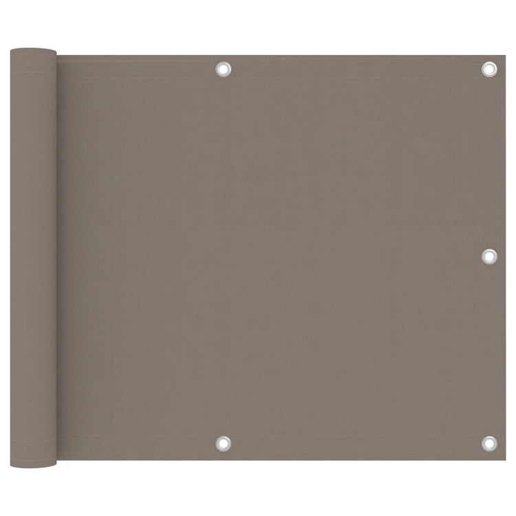 Vidaxl Balkon Bildschirm 75x300 cm Oxford Stofftaupe