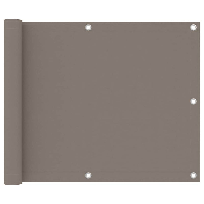 Vidaxl Balkon Bildschirm 75x300 cm Oxford Stofftaupe