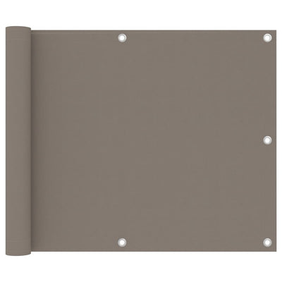 Vidaxl Balkon Bildschirm 75x400 cm Oxford Stofftaupe