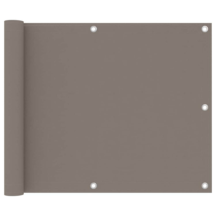 Vidaxl Balkon Bildschirm 75x600 cm Oxford Stofftaupe