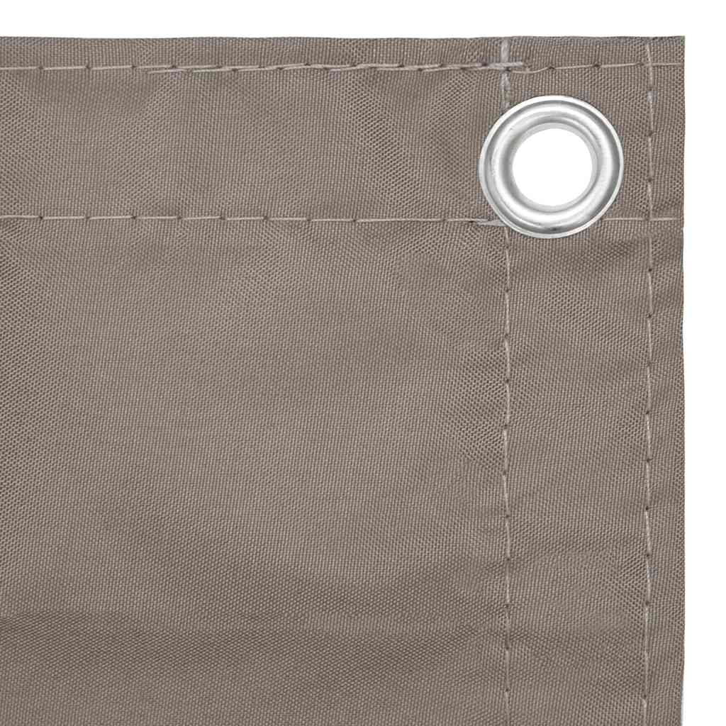 Vidaxl Balkon Bildschirm 75x600 cm Oxford Stofftaupe