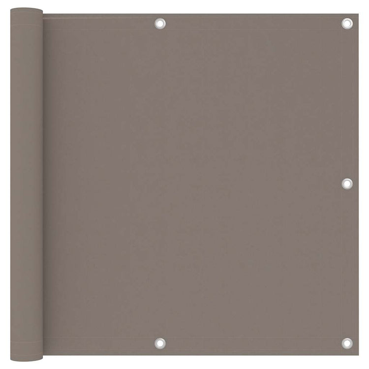 Vidaxl Balkon Bildschirm 90x300 cm Oxford Stofftaupe