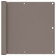 Vidaxl Balkon Bildschirm 90x300 cm Oxford Stofftaupe