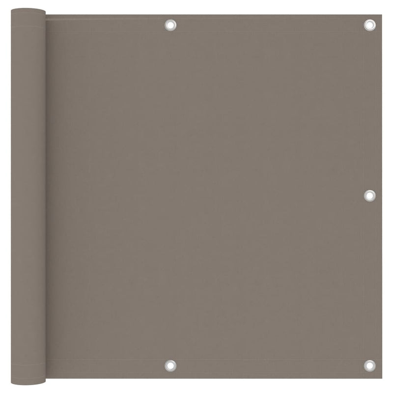 Vidaxl Balkon Bildschirm 90x400 cm Oxford Stofftaupe