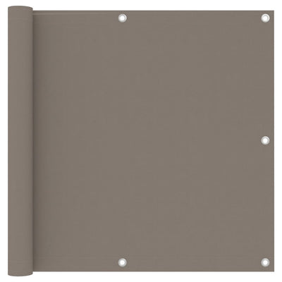 Vidaxl Balkon Bildschirm 90 x 500 cm Oxford Stofftaupe