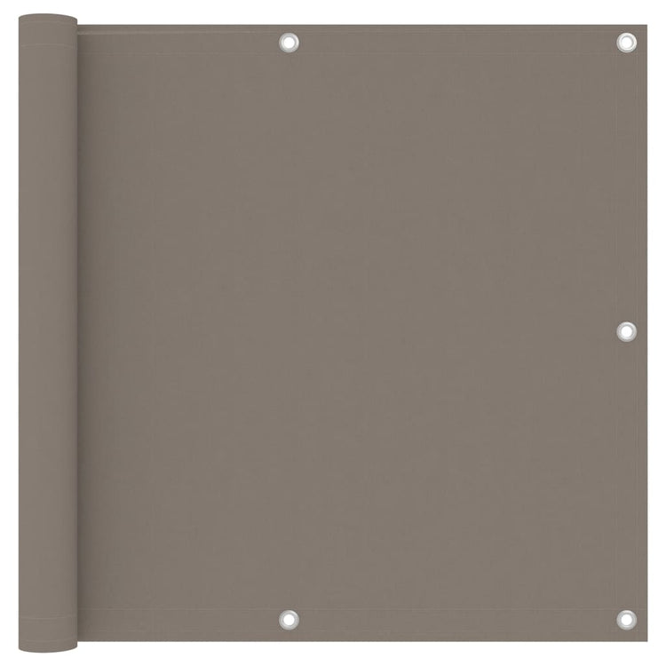 Vidaxl Balkon Bildschirm 90 x 500 cm Oxford Stofftaupe
