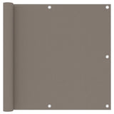 Vidaxl Balkon Bildschirm 90x600 cm Oxford Stofftaupe - afbeelding 1