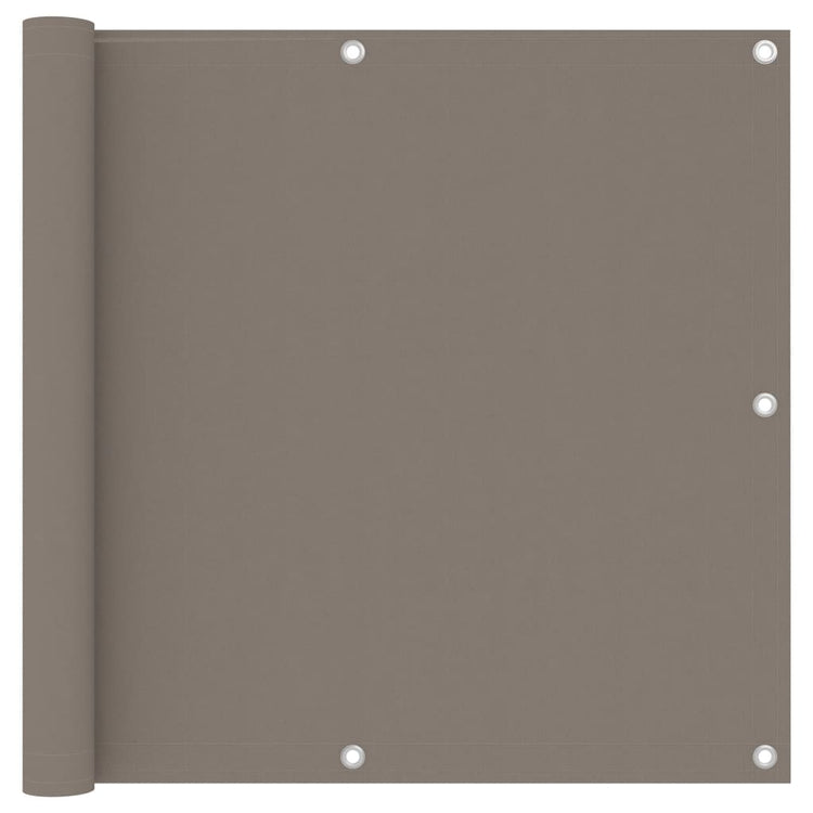 Vidaxl Balkon Bildschirm 90x600 cm Oxford Stofftaupe