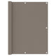 Vidaxl Balkon Bildschirm 120x300 cm Oxford Stofftaupe
