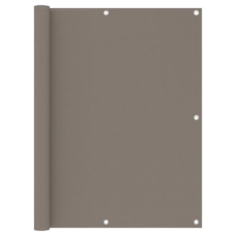 Vidaxl Balkon Bildschirm 120x400 cm Oxford Stofftaupe