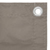 Vidaxl Balkon Bildschirm 120x400 cm Oxford Stofftaupe