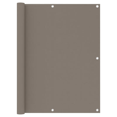 Vidaxl Balkon Bildschirm 120 x 500 cm Oxford Stofftaupe