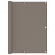 Vidaxl Balkon Bildschirm 120 x 500 cm Oxford Stofftaupe