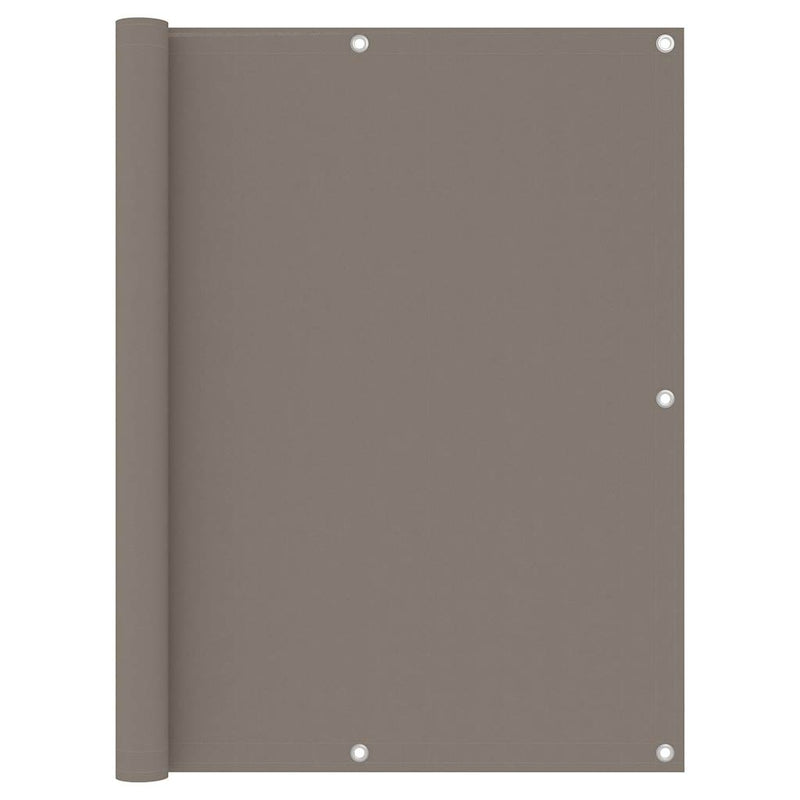 Vidaxl Balkon Bildschirm 120 x 500 cm Oxford Stofftaupe