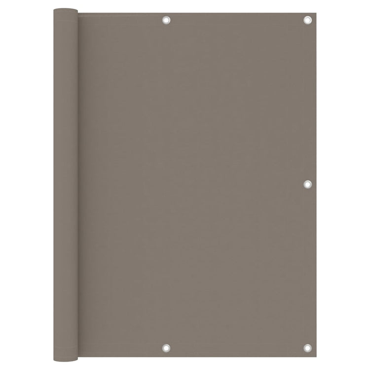 Vidaxl Balkon Bildschirm 120x600 cm Oxford Stofftaupe