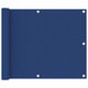 Vidaxl Balkon Bildschirm 75x500 cm Oxford Stoff blau