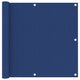 Vidaxl Balkon Bildschirm 90x300 cm Oxford Stoff blau