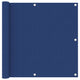 Vidaxl Balkon Bildschirm 90x600 cm Oxford Stoff blau