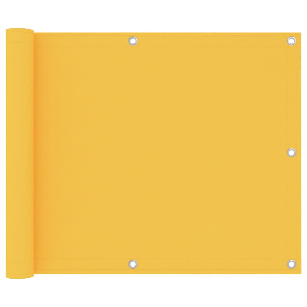 Vidaxx Balkonschirm 75x600 cm Oxford-Stoff gelb