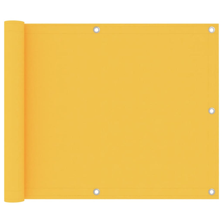 Vidaxx Balkonschirm 75x600 cm Oxford-Stoff gelb