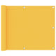 Vidaxx Balkonschirm 75x600 cm Oxford-Stoff gelb