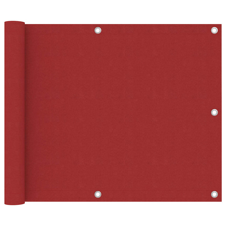 Vidaxl Balkon Bildschirm 75x300 cm Oxford Stoff rot