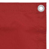 Vidaxl Balkon Bildschirm 75x500 cm Oxford Stoff rot - afbeelding 3