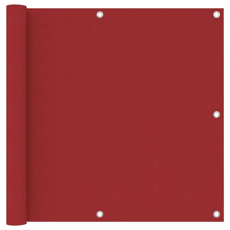 Vidaxl Balkon Bildschirm 90x300 cm Oxford Stoff rot