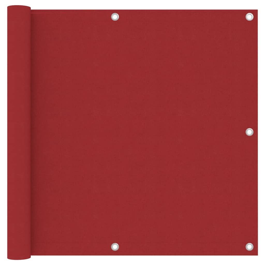 Vidaxx Balkonschirm 90x400 cm Oxford-Stoff rot