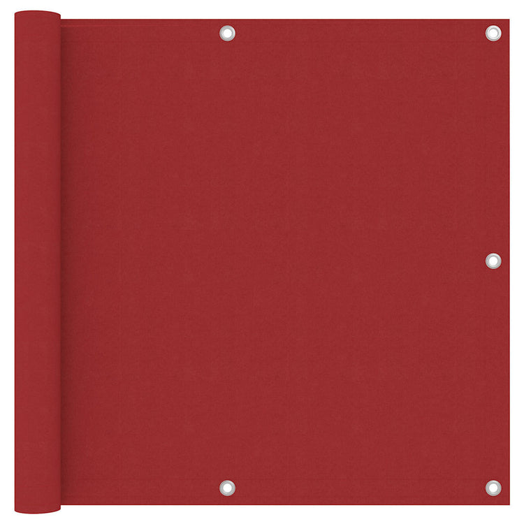 Vidaxl Balkon Bildschirm 90x500 cm Oxford Stoff rot
