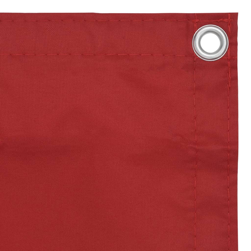 Vidaxl Balkon Bildschirm 120x300 cm Oxford Stoff rot