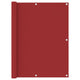 Vidaxl Balkon Bildschirm 120x400 cm Oxford Stoff rot